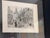Original Signed Etching Art by Rouse Pinkston, 1975 European Street Scene, Custom Black Wood Framed For Sale - Image 4 of 11