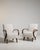 1950-1959 Czech Republic Warm Ivory Boucle Pair Of Bentwood-Arm Lounge Chairs For Sale - Image 11 of 11