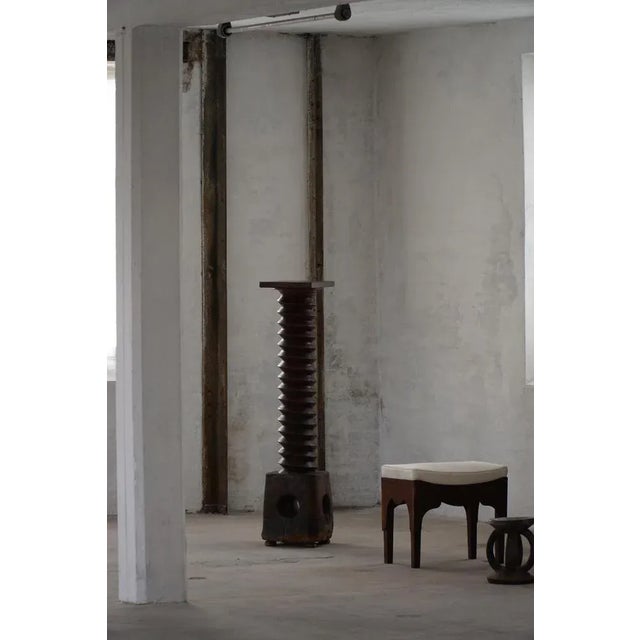 Large 19th Century French Sculptural Wood Wine Press, 1890s For Sale - Image 12 of 18