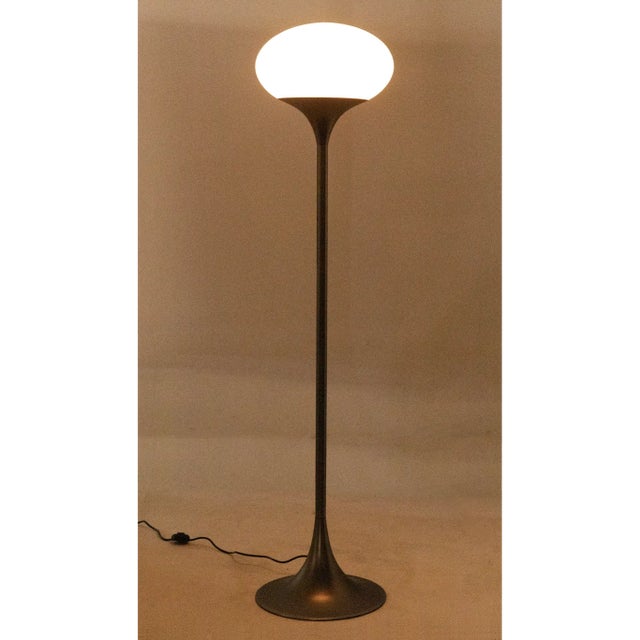 This elegant metal floor lamp has been expertly artisan crafted and finished in gun metal. Its classic lines make it at...