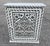 Wood Hand Painted Mediterranean Medicine Cabinet / Wall Shelf / White and Black Zouak For Sale - Image 7 of 7