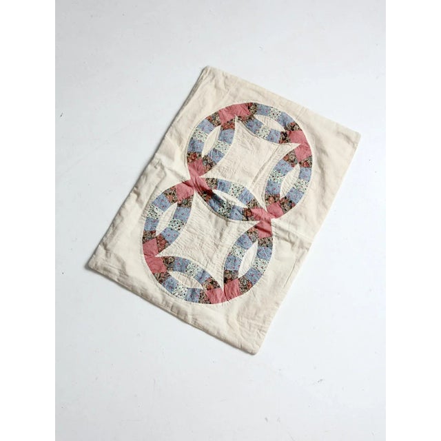 Early 20th Century Vintage Quilt Pillow Sham Case For Sale - Image 5 of 10