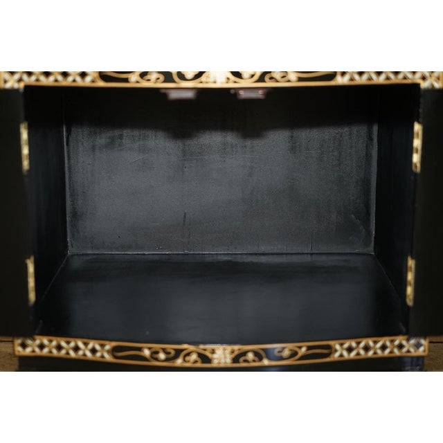 Decorative Chinese Chinoiserie Cabinet For Sale - Image 17 of 18