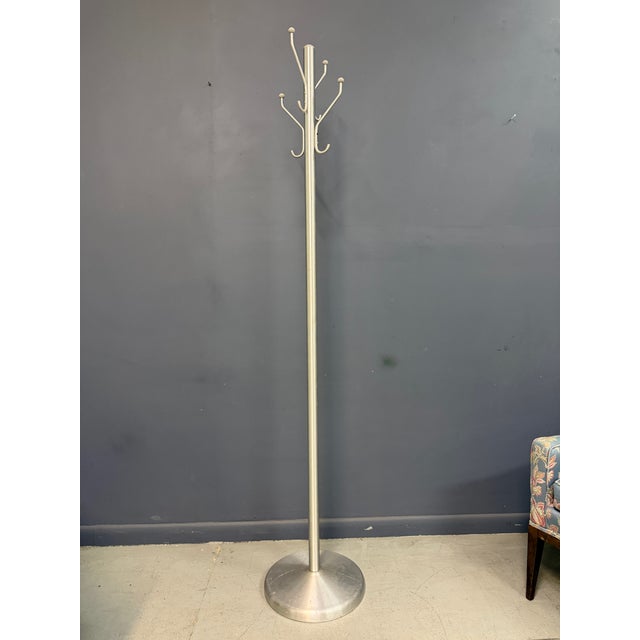 Mid-Century Modern Aluminum Coat Rack – Branch-Form Hall Tree W/ Ball Finials For Sale In Philadelphia - Image 6 of 8