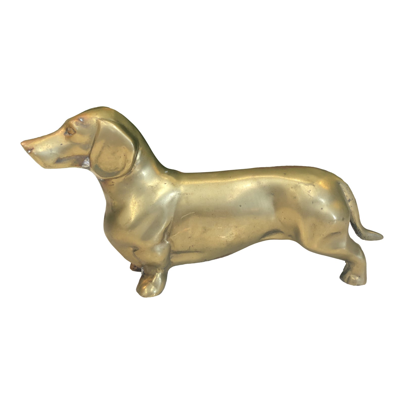 Brass Dachshund Figure Chairish