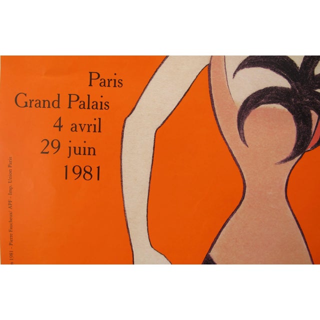 Modern 1981 Original French Exhibition Poster, Cappiello at the Grand Palais For Sale - Image 3 of 6