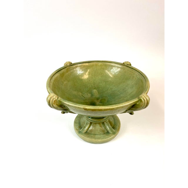 Celadon colors crackleware bowl. Contemporary