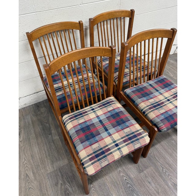 Vintage Liberty Furniture Mission Arts and Crafts Dining Chairs - Set of 4 For Sale In Kansas City - Image 6 of 14