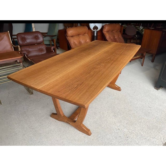 Arts & Crafts Cotswold School Oak Dining Table by Edward Barnsley For Sale - Image 16 of 18