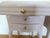 French Provincial Bedside Tables Painted Antique Rose For Sale - Image 9 of 10