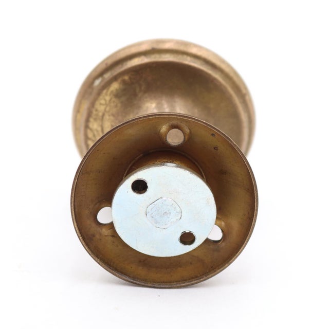 Vintage Concentric 2 In. Dummy Door Knob Set For Sale - Image 4 of 4