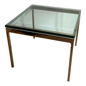 Rare Mid-Century Modern Chrome & Glass Coffee Table by Nicos Zographos - 1970s Vintage