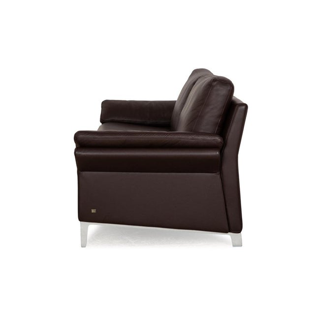 3300 Leather Two-Seater Brown Sofa from Rolf Benz For Sale - Image 5 of 6