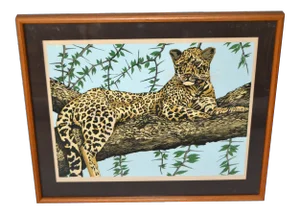 Original Lithograph 'Cheetah' Signed by Artist Mac Couley