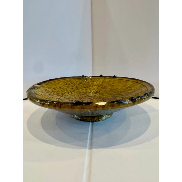 Moroccan Handmade Moroccan Ceramic Serving Bowl For Sale - Image 3 of 5