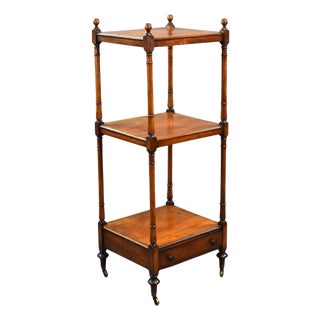 Victorian Mahogany Three-Tier Whatnot, 1860s For Sale