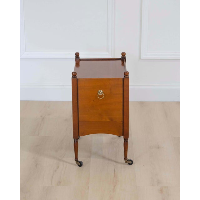 Wood French 20th Century Cherrywood Bedside Table For Sale - Image 7 of 9