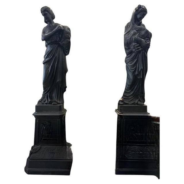 Large Seasons Garden Sculptures, 1970s, Set of 4 For Sale - Image 6 of 6