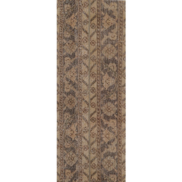 1960s Turkish Oushak Extra Long and Wide Runner - Stair Tread 1'3'' X 23'3'' For Sale - Image 4 of 12