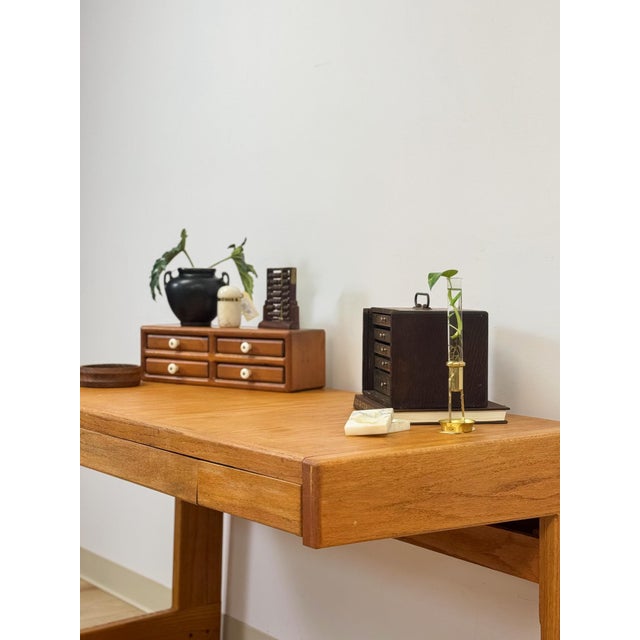 Vintage Handmade Organic Modern Pine Plywood Desk, Lou Hodges Style MCM For Sale - Image 13 of 18