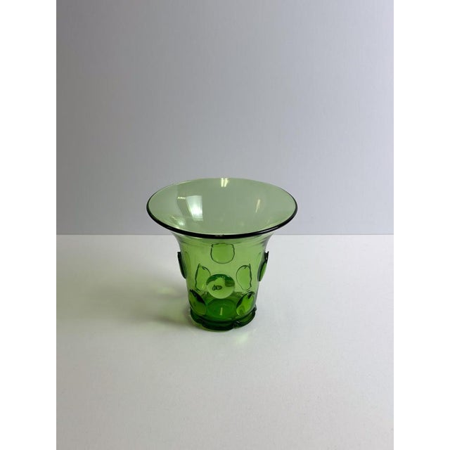 Art Deco Green Glass Vase by Wolfgang von Wersin, 1920s For Sale - Image 9 of 10