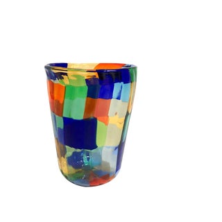 Murano Pezzati Cocktail Glasses in the Style of Venini, 2004, Set of 6 For Sale