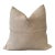 Shetland Warm Nude Tone Wool Pillow With Down Feather Insert For Sale