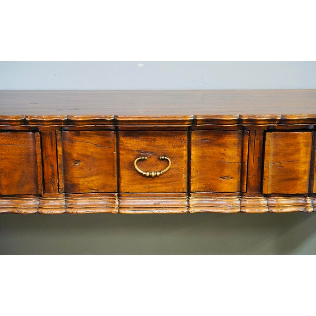 Alfonso Marina Alfonso Marina Spanish Colonial Mahogany Console With Carved Claw Feet 20th Century For Sale - Image 4 of 13