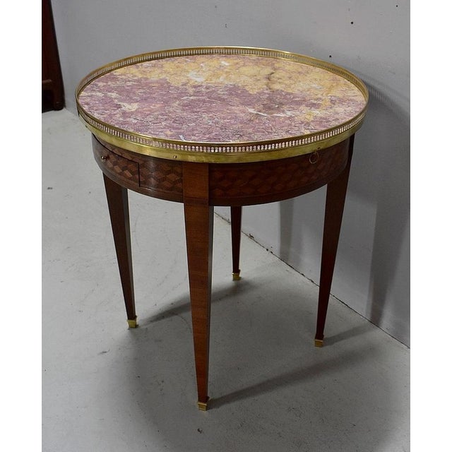 Early 20th Century Louis XVI Mahogany Bouillotte Table For Sale - Image 3 of 18