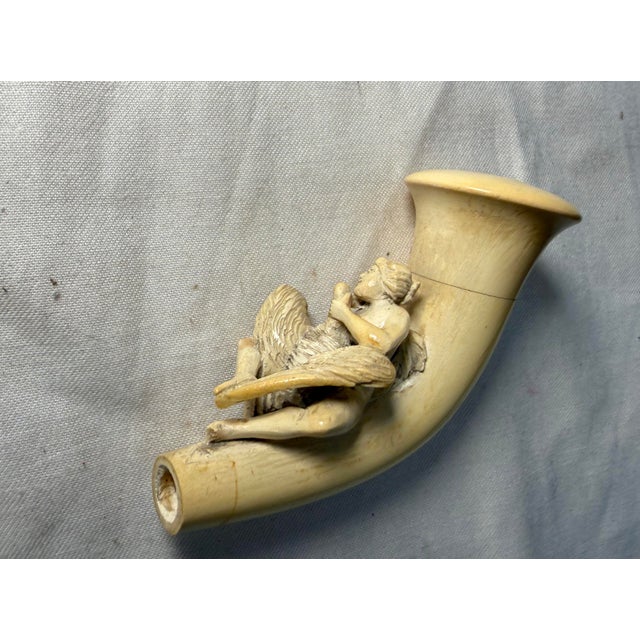 Antique 1800's Goddess Nemesis Zeus Goose Hand Carved Meerschaum Smoking Pipe For Sale - Image 12 of 17