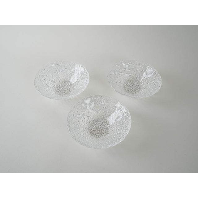 Vintage Italian Glass Bowls, 1970s, Set of 3 For Sale - Image 6 of 8
