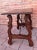 Spanish Side Table in Chestnut with Carved Lyre Legs, 18th-Century For Sale - Image 6 of 15