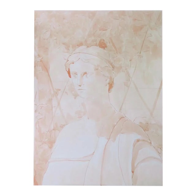 "Shade of the Grapevine" Contemporary Large Roman Portrait by Michelle Farro For Sale