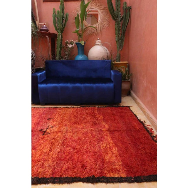 1980s Moroccan Beni M'Guild Rug - 5'11" X 14'1" Ft For Sale - Image 5 of 6