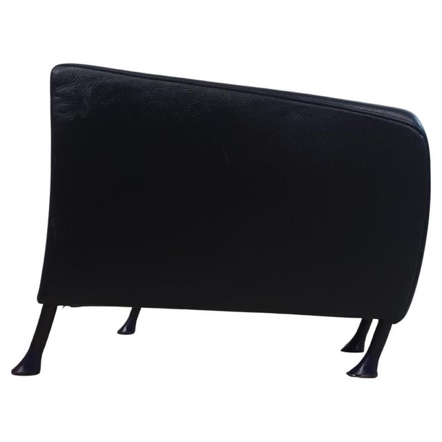 Black Windy Ottoman in Black Leather by Gijs Papavoine for Montis, 1990s For Sale - Image 8 of 8
