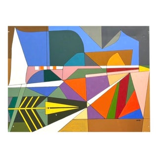 Avram Laska Acrylic Painting on Canvas For Sale