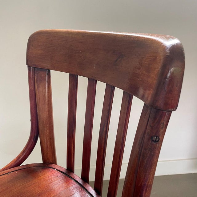 Vintage Swivel Chair by Michael Thonet for Thonet, 1920s For Sale - Image 12 of 14