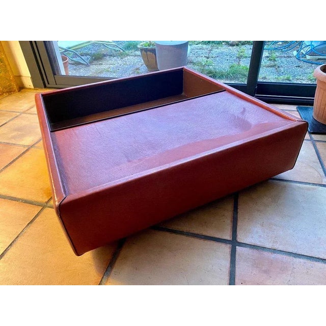 Leather and Glass Coffee Table from de Sede For Sale - Image 10 of 13