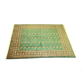 Green Royal Bokhara 10' x 8'4" Rug For Sale
