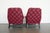 A striking pair of vintage club chairs by Harris of California, crafted in a dramatic silhouette that echoes the iconic...
