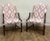 Chippendale Vintage Chippendale George III Style Library Chairs - Pair For Sale - Image 3 of 9