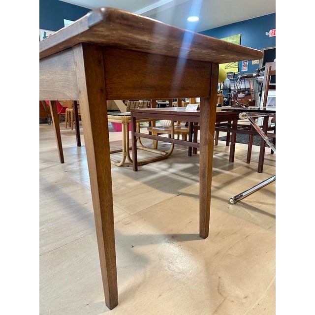 Antique French Farmhouse Work Table W/ Drawer For Sale - Image 12 of 17