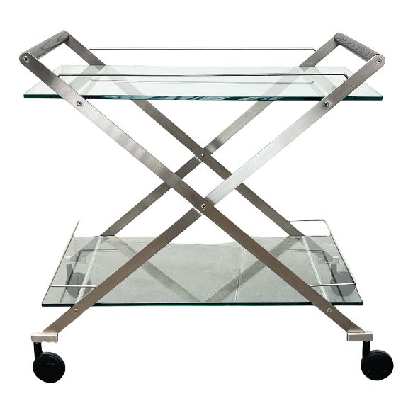 Vintage Italian Model Mister Service Bar Cart by Andreas Weber for Gallotti & Radice, 1990s For Sale