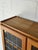 Oak Glass Cabinet With Leaded Doors Danish Mid-Century Modern 1960s For Sale - Image 9 of 10