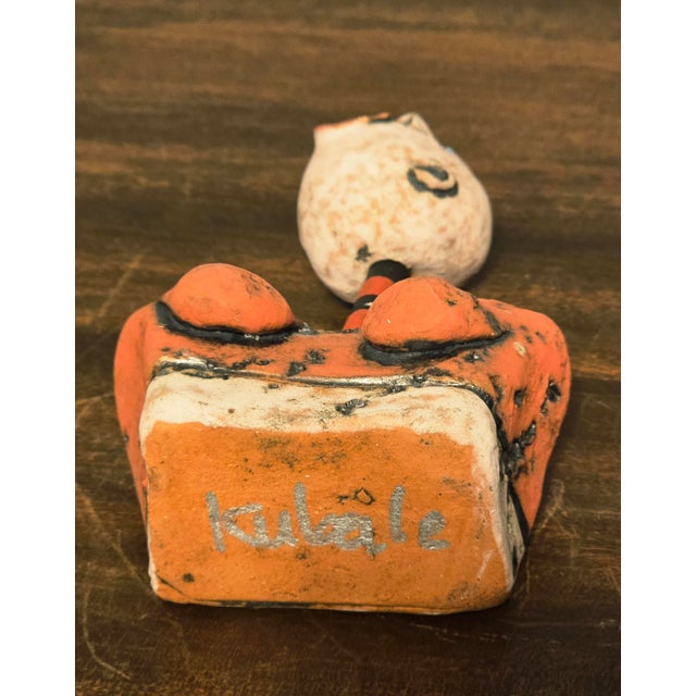 Ceramic Signed Nancy Kubale Hand‑Built Ceramic Figurative Sculpture For Sale - Image 7 of 7