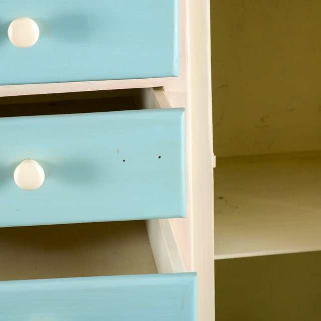 Restored and Repainted Vintage Kitchen Cabinet For Sale - Image 12 of 18