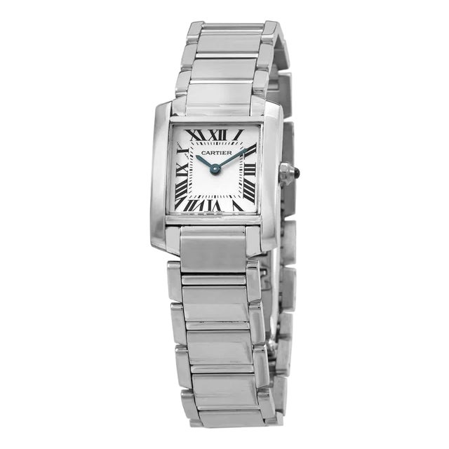 Cartier Tank Francaise 2403 18K White Gold Ladies Watch Pre Loved For Sale