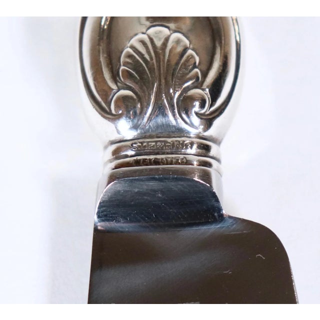 Vintage English Sheffield Sterling Silver Handled Fish Knife For Sale - Image 10 of 12