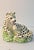 Cream Vintage Jeanne Reed’s Hand-Painted Porcelain Reclining Leopard Figurine With Floral Base For Sale - Image 8 of 12