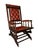 1960s English Leather Platform Rocking Chair For Sale - Image 5 of 5